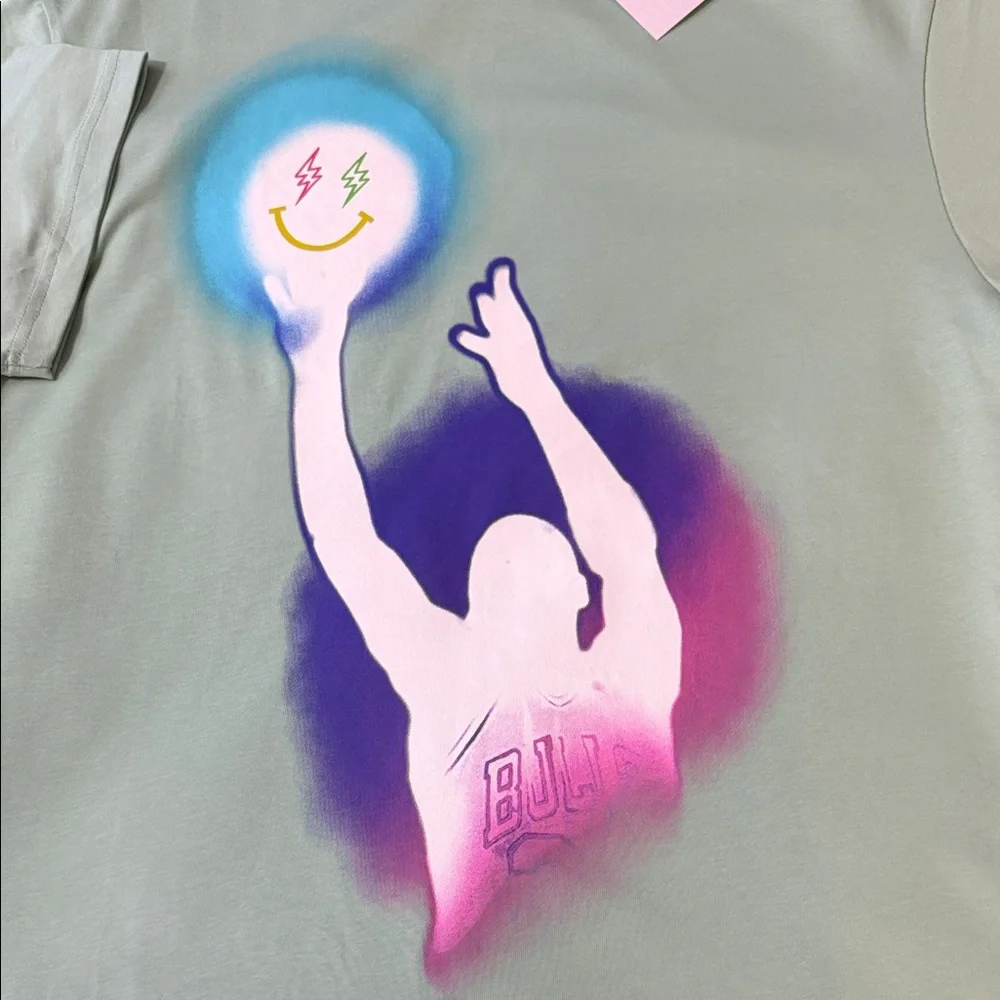 Jordan J Balvin Mint Green Graphic Tee